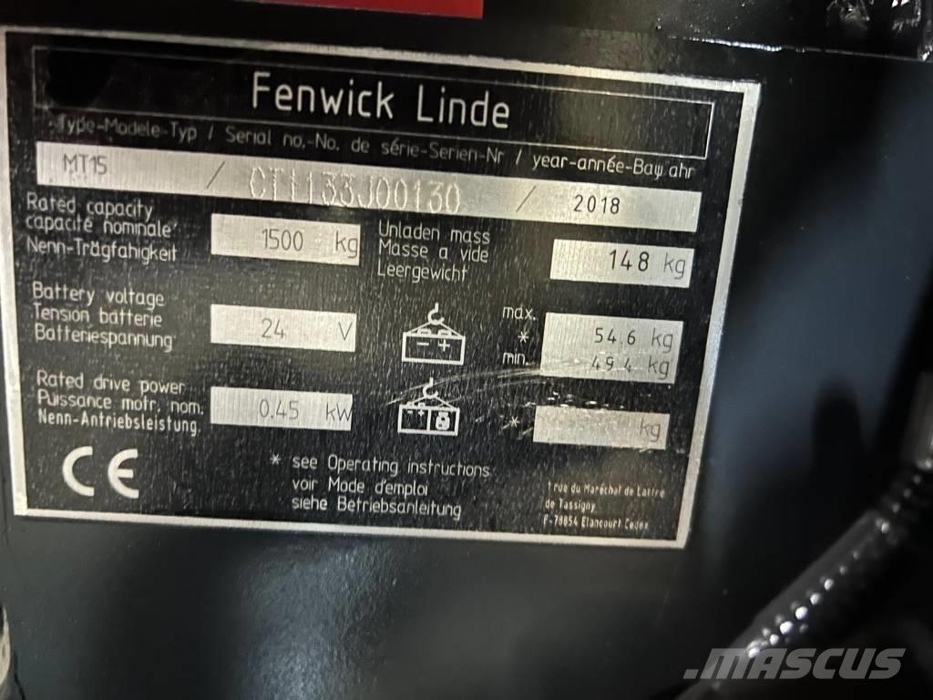 Linde MT 15 معدات الرفع منخفض المستوى