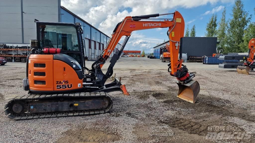 Hitachi ZX 55 U-5 حفارات صغيرة أقل من 7 طن (حفارات صغيرة)