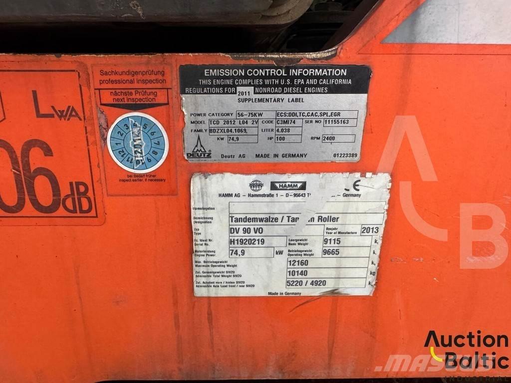 Hamm DV 90 VO مداحل متنوعة