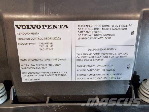 Volvo TAD1672VE محركات