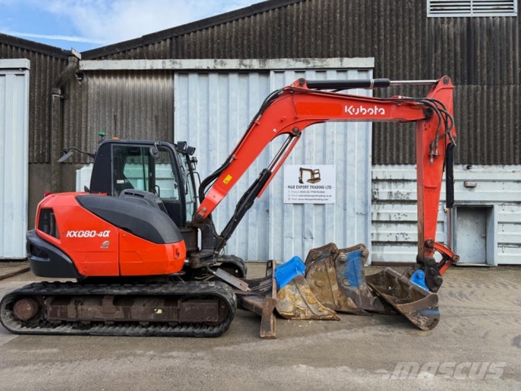 Kubota KX 080 حفارات وسط 7 طن - 12 طن