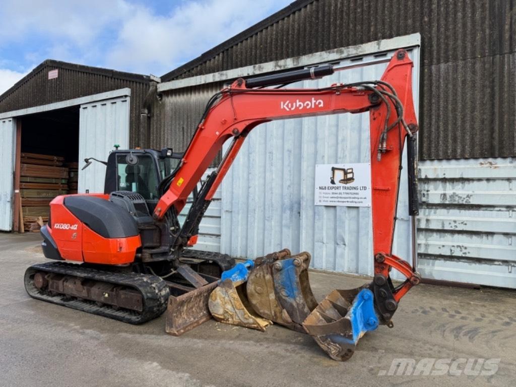Kubota KX 080 حفارات وسط 7 طن - 12 طن