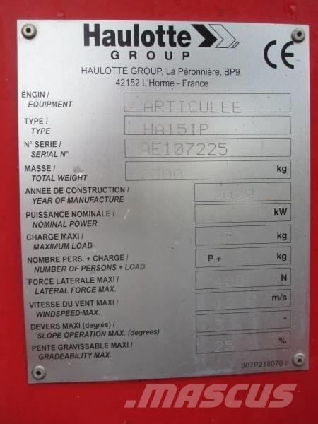 Haulotte HA 15 IP رافعات سلة مفصلية