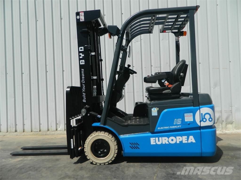 BYD ECB16C شاحنات ذات رافعات شوكية تعمل بالكهرباء