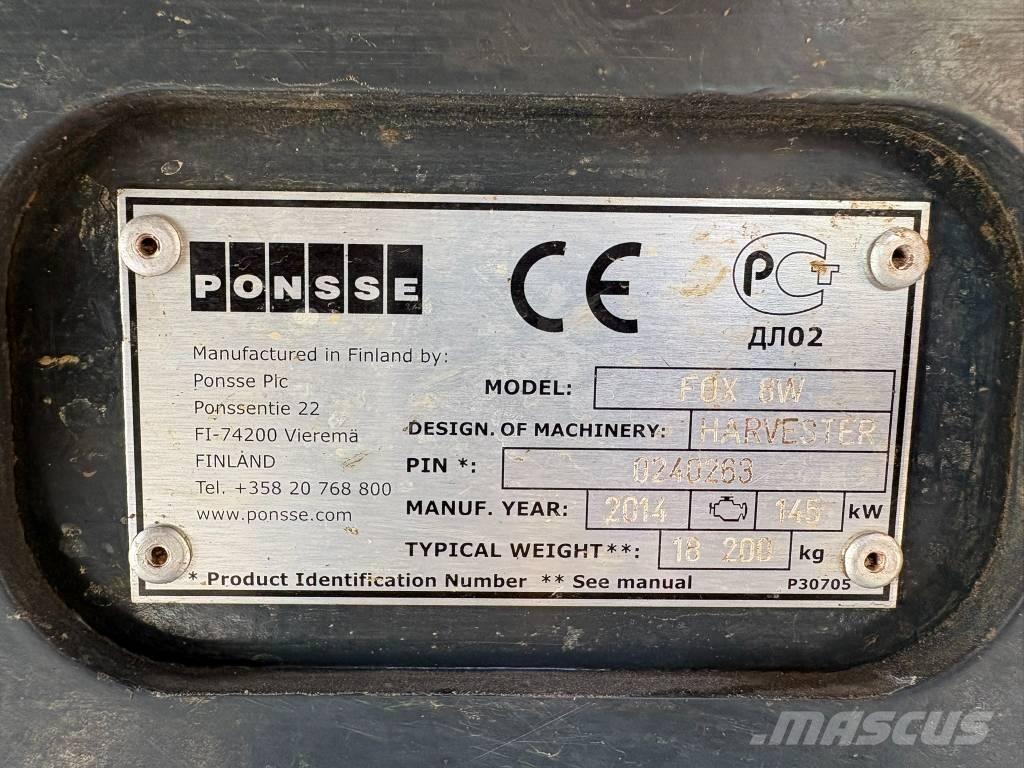Ponsse Fox حصادات
