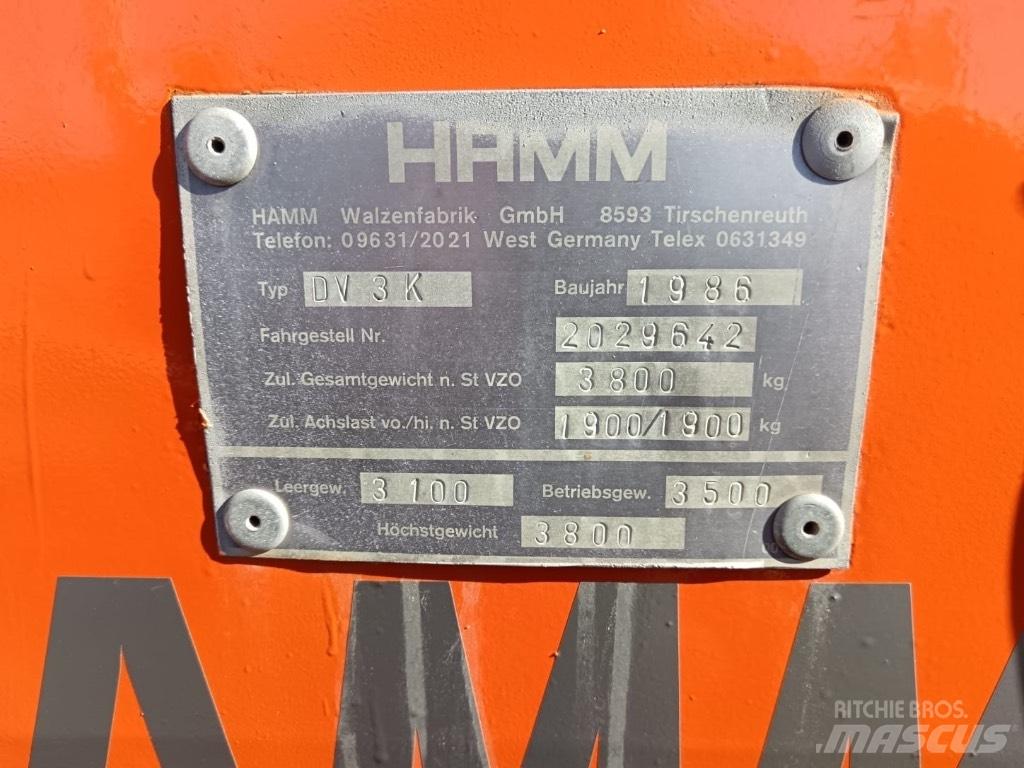 Hamm DV 3 K مداحل ثنائية الاسطوانة