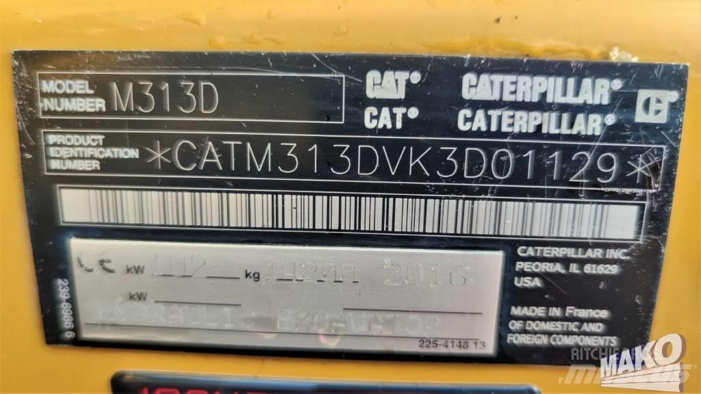 CAT M 313 D حفارات بعجل