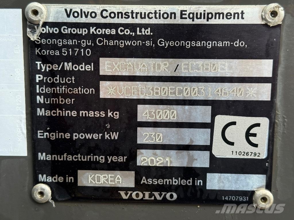 Volvo EC 380 EL حفارات زحافة
