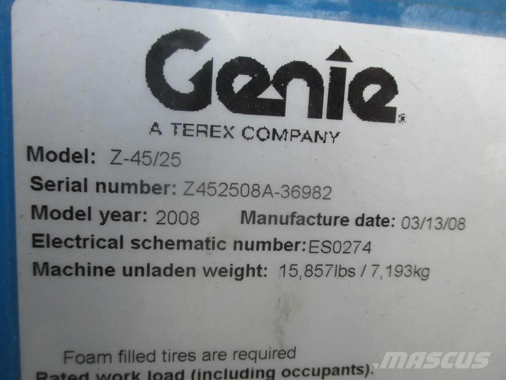 Genie Z 45/25 J DC رافعات سلة مفصلية