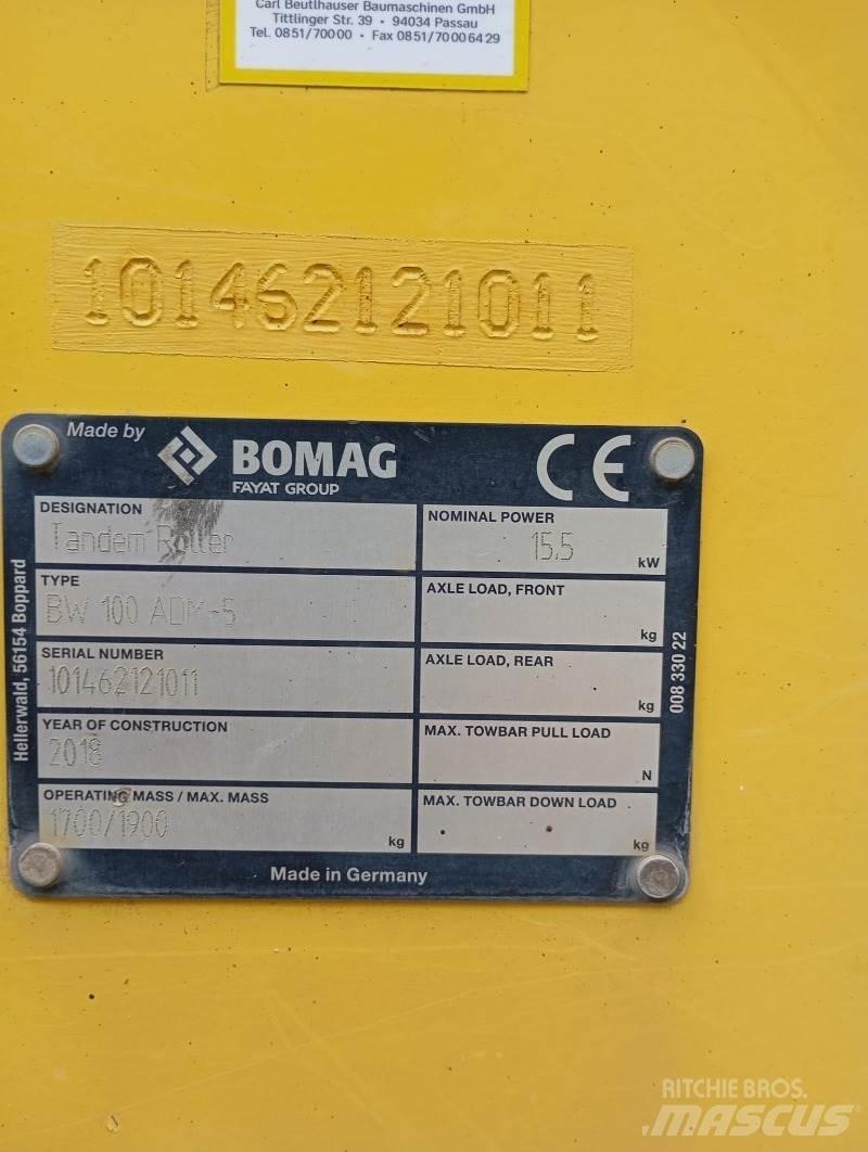 Bomag BW 100 ADM-5 دكاكات أفقية