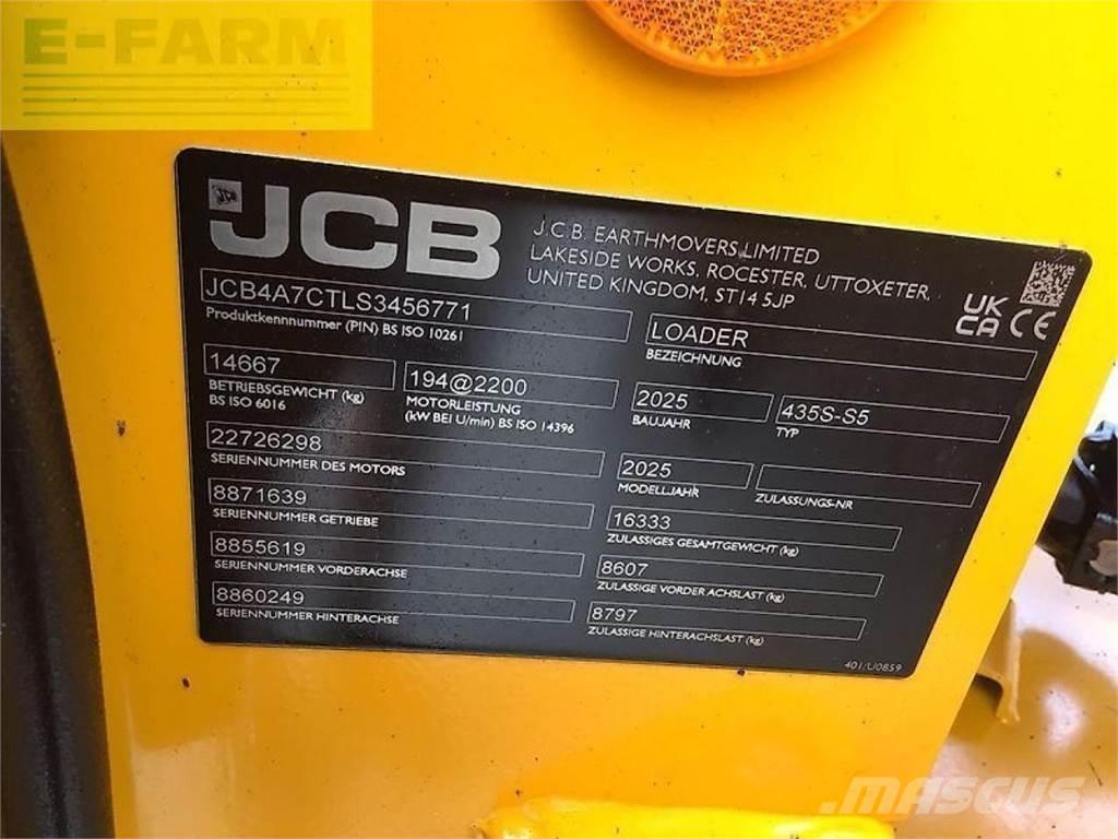 JCB 435s stufe v حفارات صغيرة أقل من 7 طن (حفارات صغيرة)