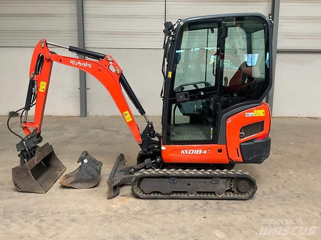 Kubota KX 018-4 حفارات صغيرة أقل من 7 طن (حفارات صغيرة)