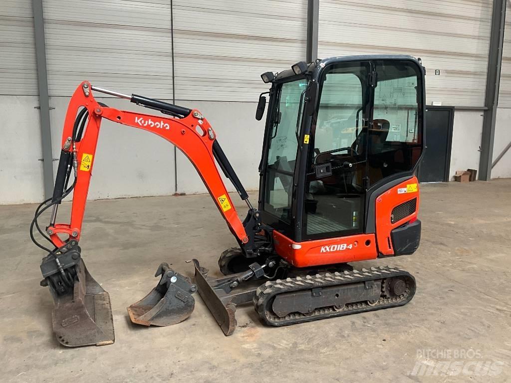 Kubota KX 018-4 حفارات صغيرة أقل من 7 طن (حفارات صغيرة)