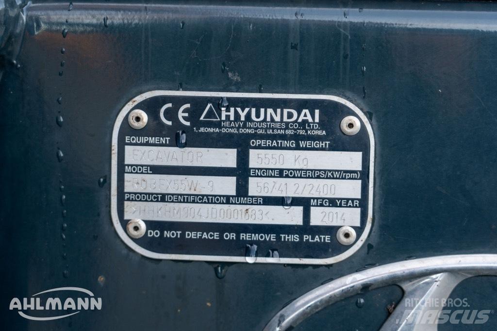 Hyundai R55W-9A حفارات بعجل