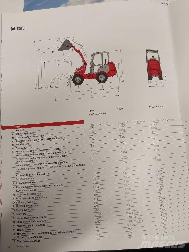 Weidemann 1160 لوادر متعددة الأغراض