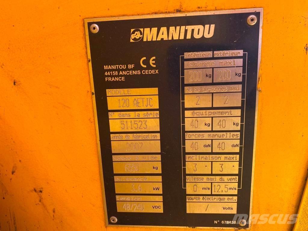 Manitou 120 AET JC رافعات سلة مفصلية