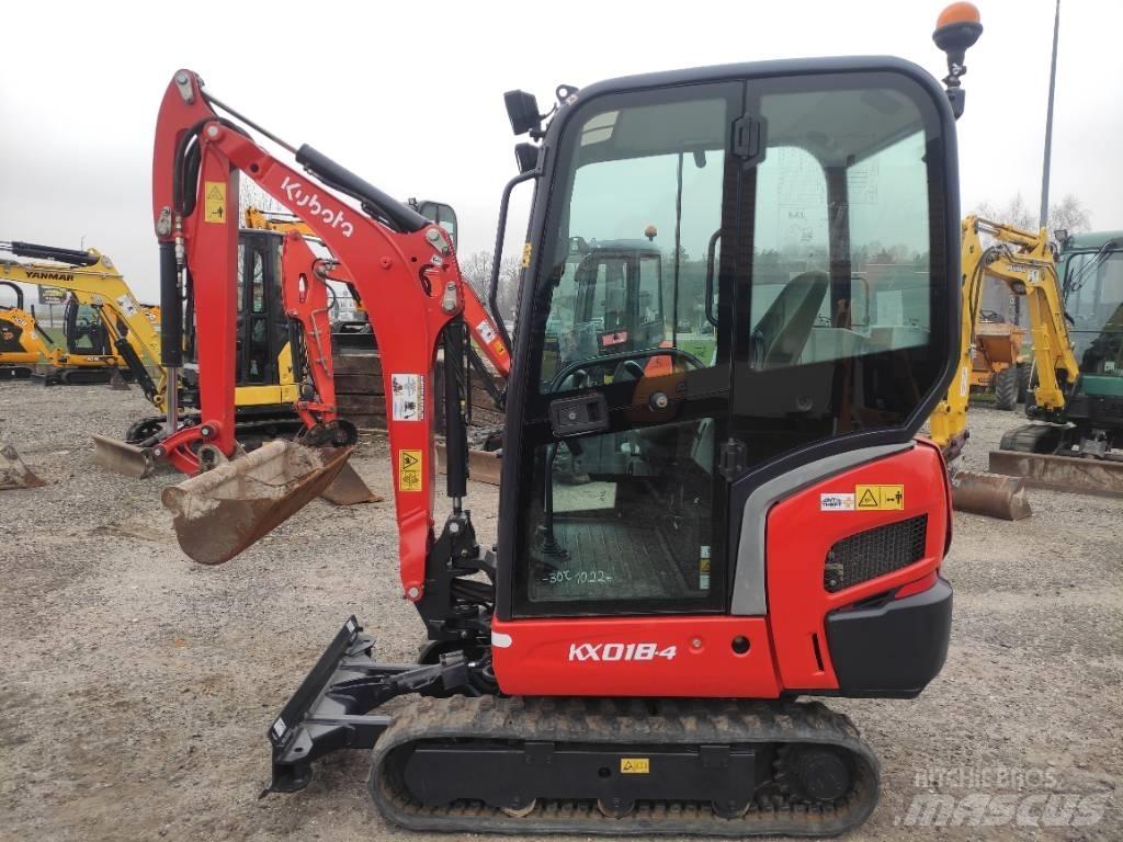 Kubota KX 018-4 حفارات صغيرة أقل من 7 طن (حفارات صغيرة)