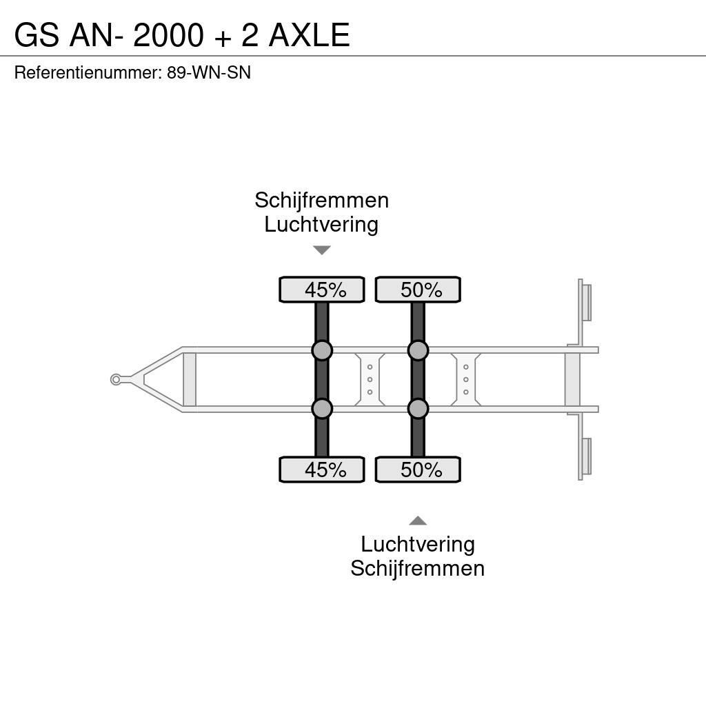 GS AN- 2000 + 2 AXLE مقطوروات مسطحة/مفصلية الجوانب
