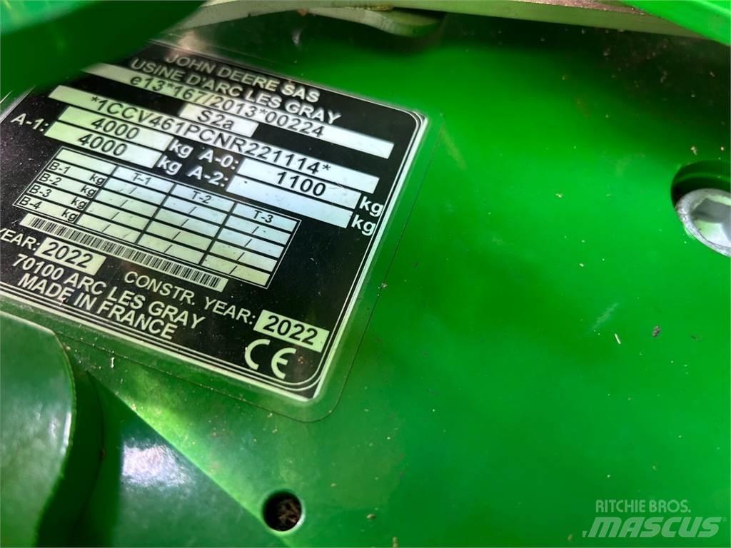 John Deere V461R محزمات مستديرة