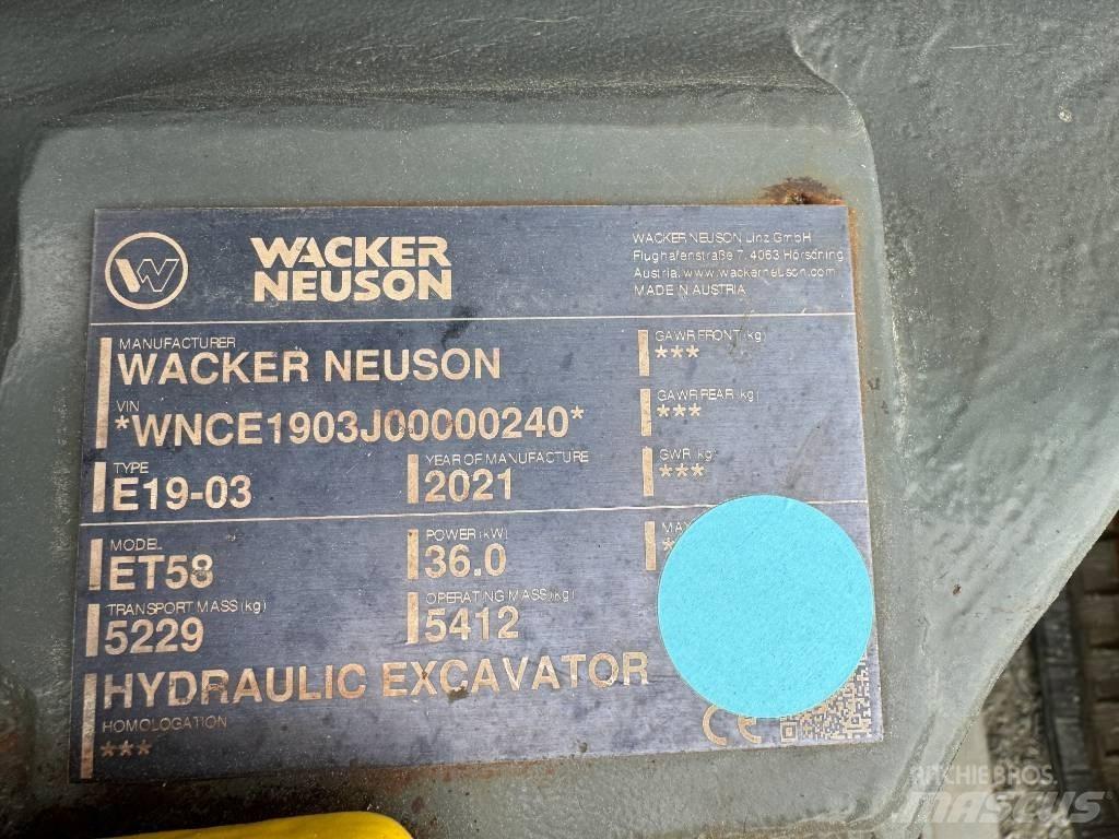 Wacker Neuson ET58 حفارات زحافة