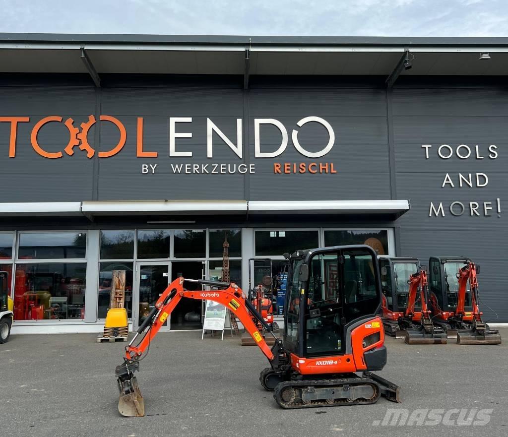 Kubota KX 018-4 حفارات صغيرة أقل من 7 طن (حفارات صغيرة)
