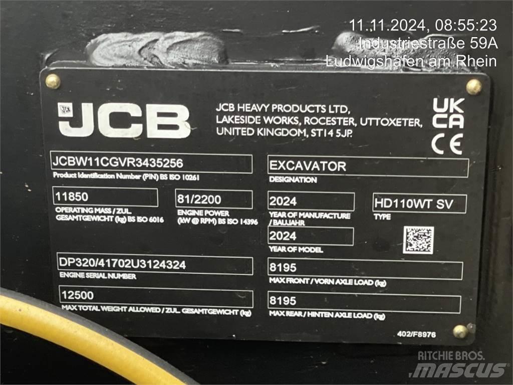 JCB HydraDig 110W حفارات بعجل