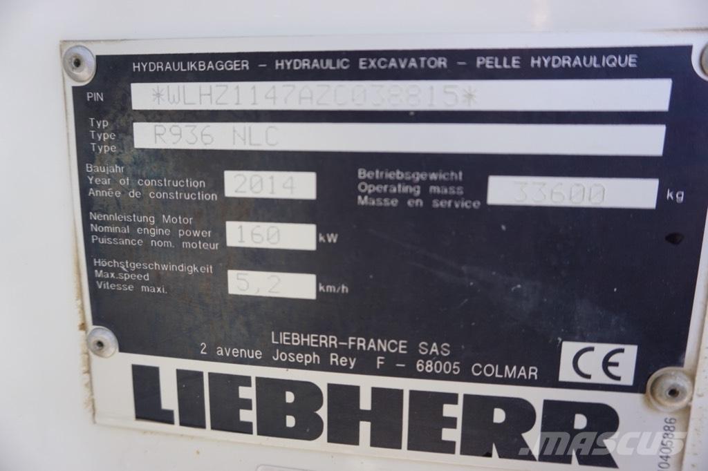 Liebherr R 936 N LC حفارات زحافة