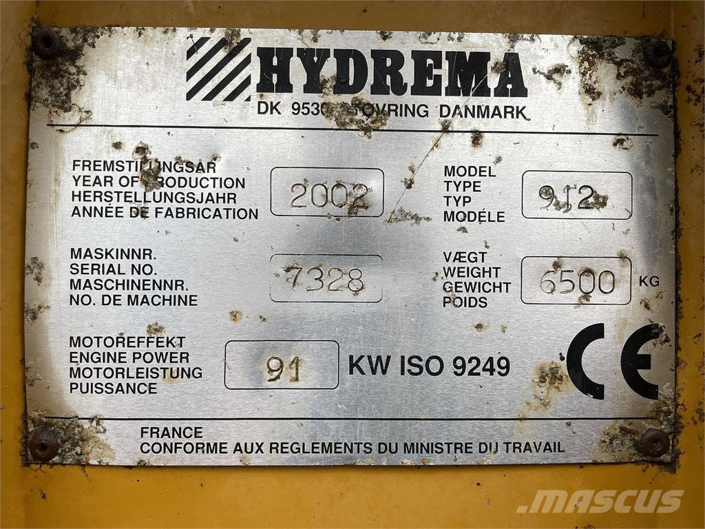 Hydrema 912 عربات نقل قلابة للمواقع