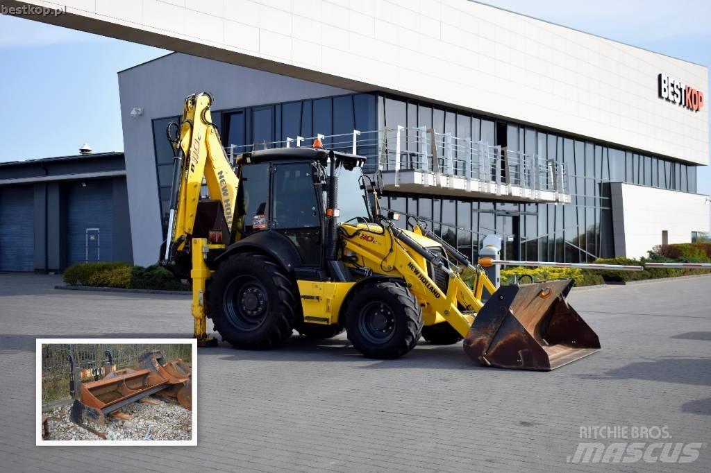 New Holland B 110 C لوادر ذات جرافات عكسية