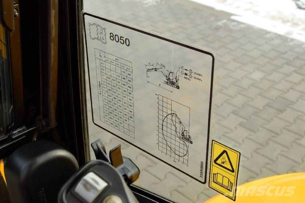 JCB 8050 RTS حفارات صغيرة أقل من 7 طن (حفارات صغيرة)