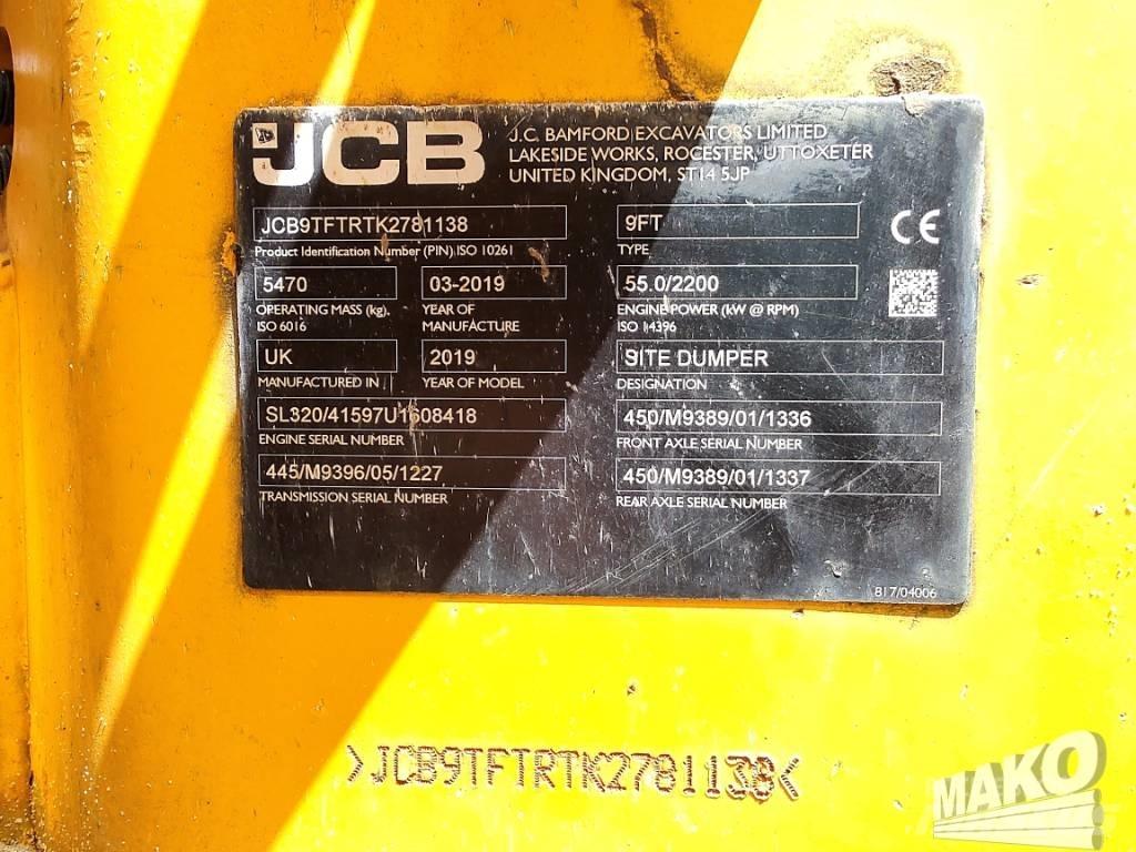 JCB 9TFT عربات نقل قلابة للمواقع