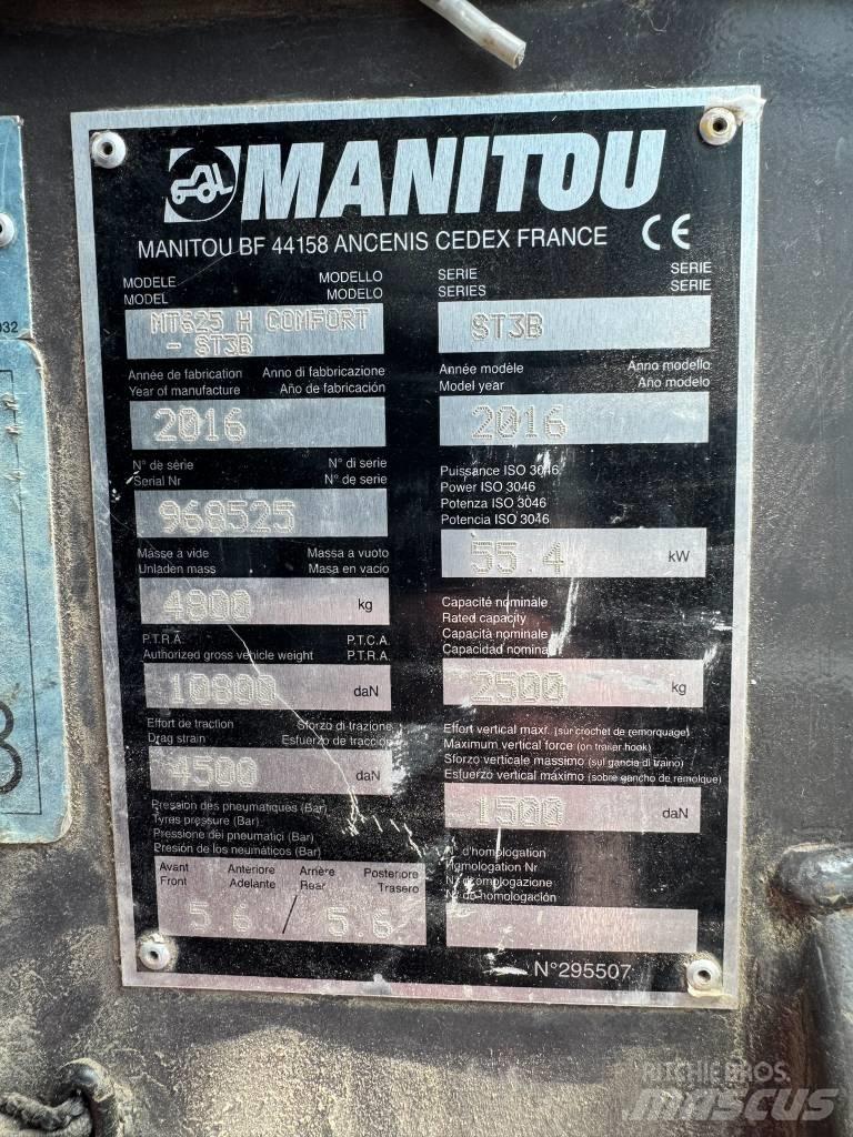 Manitou MT 625 H مناولات متداخلة