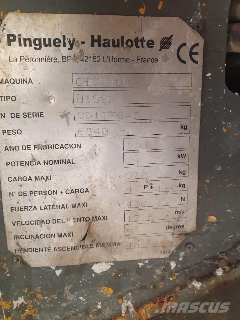 Haulotte H 15 SX رافعات مقصية الشكل