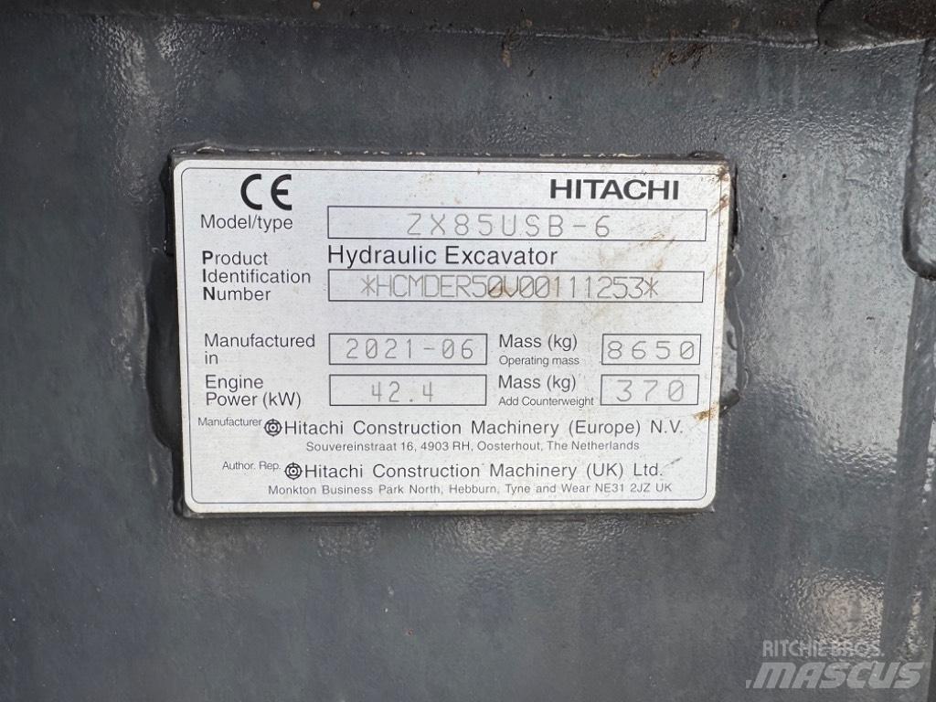 Hitachi ZX 85 US-6 حفارات وسط 7 طن - 12 طن