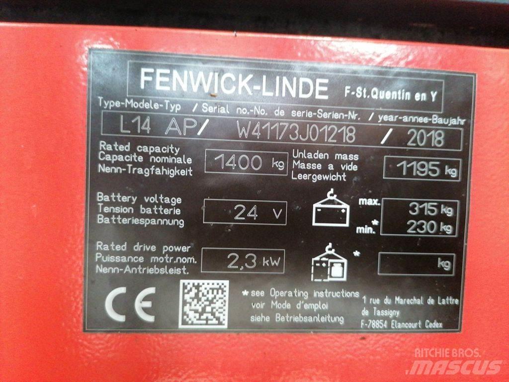 Linde L14 AP معدات التكديس الجوالة
