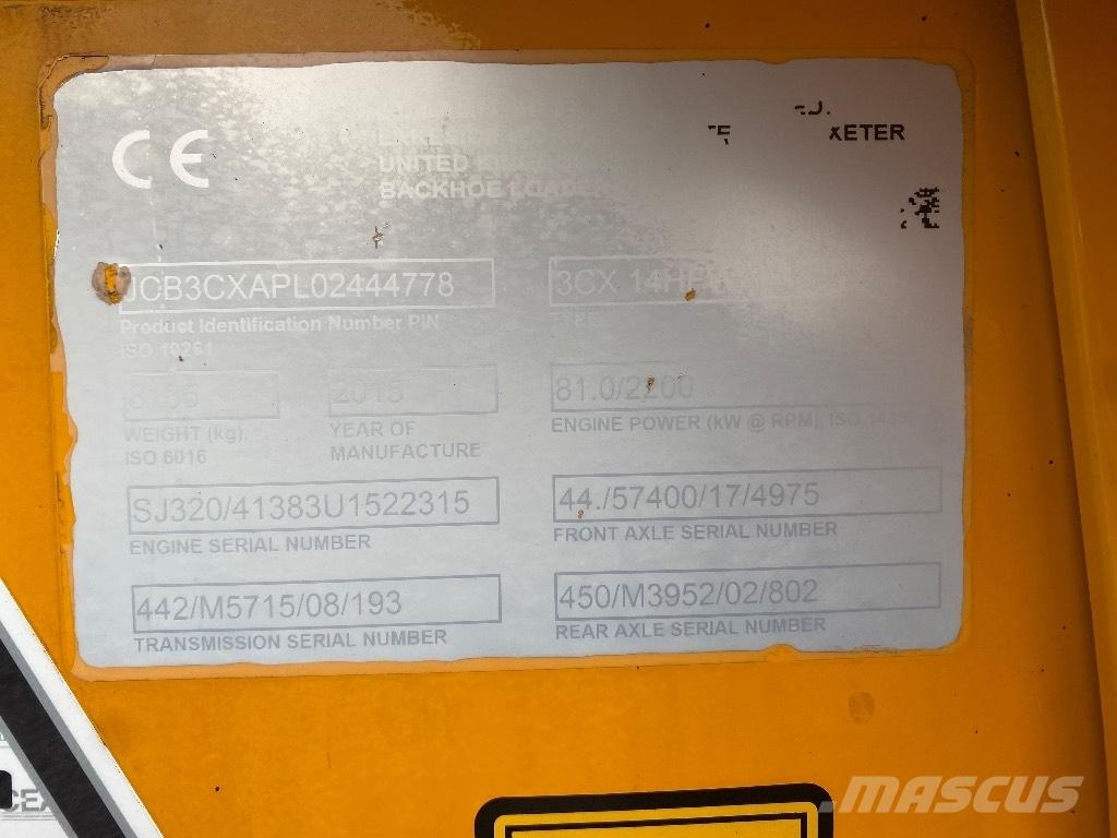 JCB 3 CX Contractor لوادر ذات جرافات عكسية