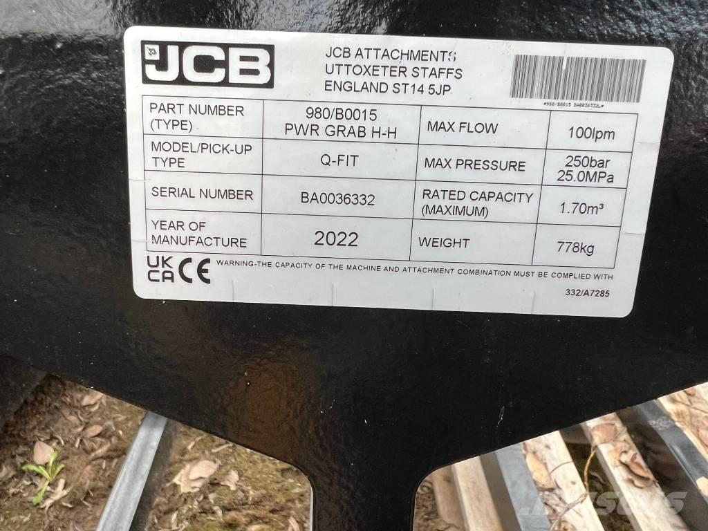 JCB 980/B0007 Grab ملحقات أخرى للحفر والتحميل