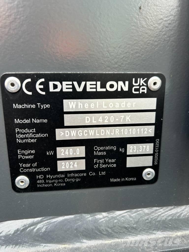 Develon DL 420 CVT-7 لوادر بعجل
