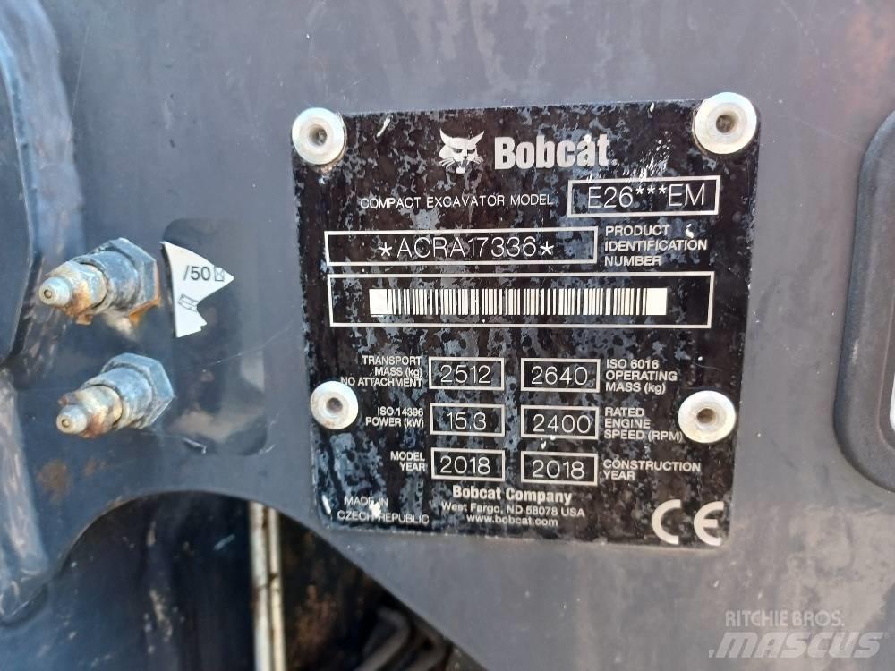 Bobcat E 26 حفارات صغيرة أقل من 7 طن (حفارات صغيرة)