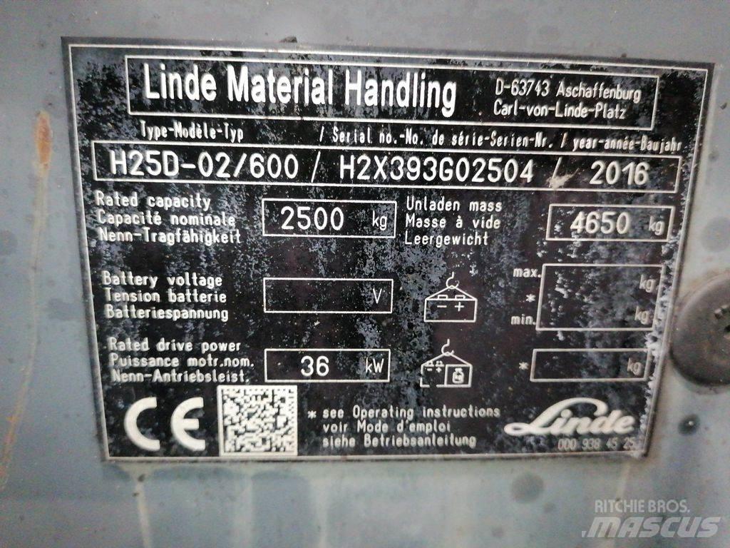 Linde H25D-02/600 شاحنات LPG