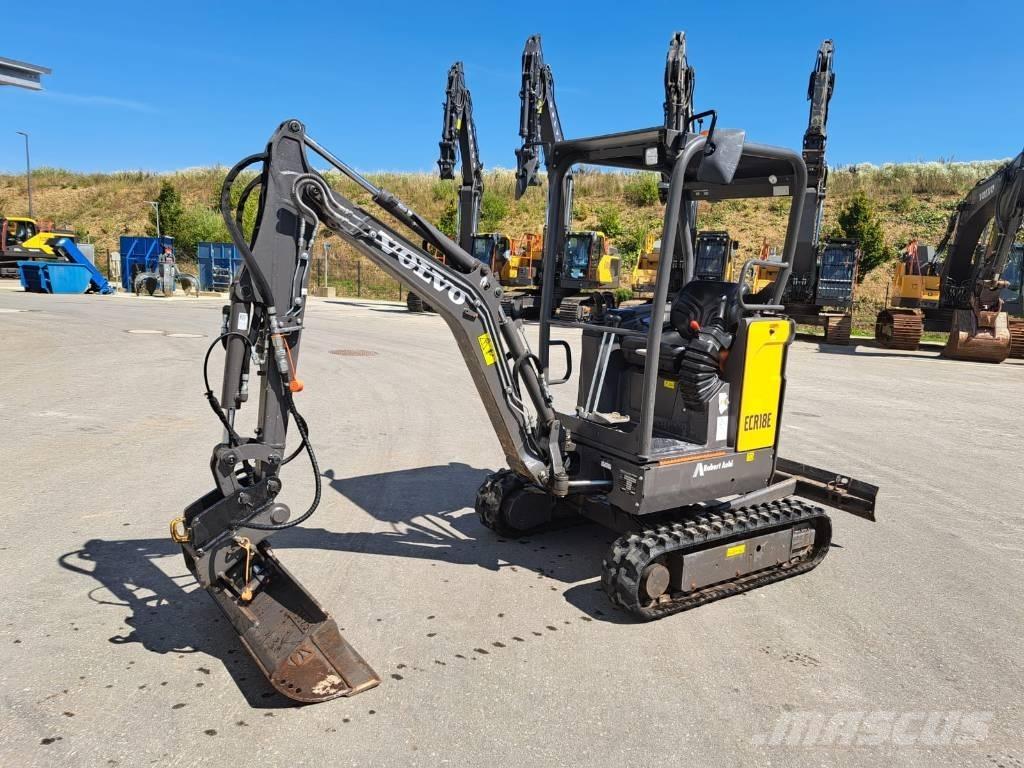 Volvo ECR 18 E حفارات صغيرة أقل من 7 طن (حفارات صغيرة)
