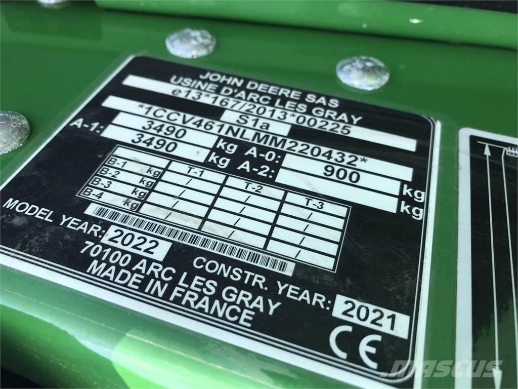 John Deere V461M محزمات مستديرة