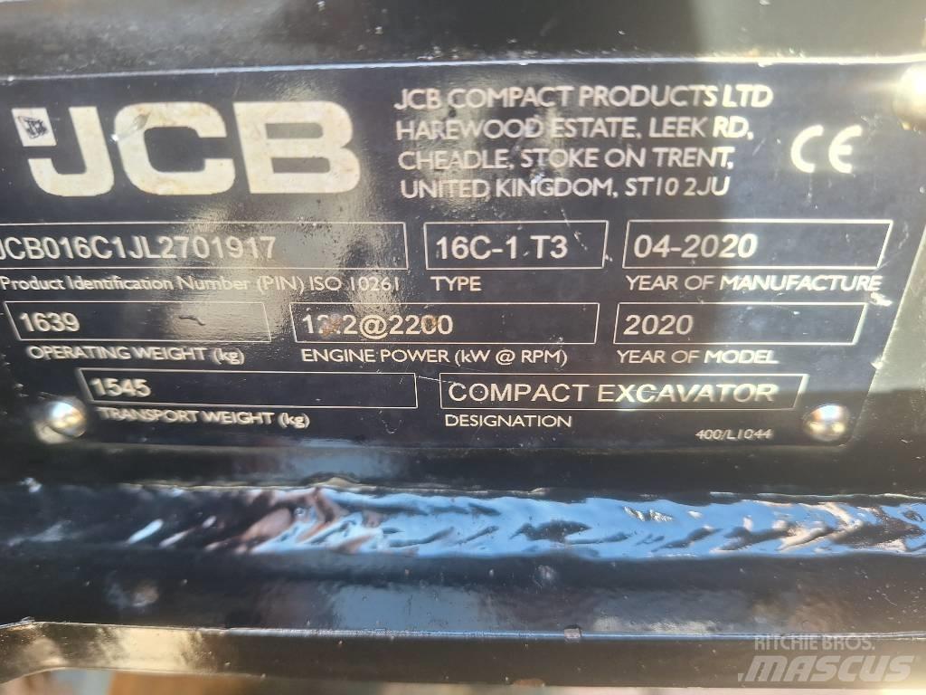 JCB 16 C-1 حفارات صغيرة أقل من 7 طن (حفارات صغيرة)
