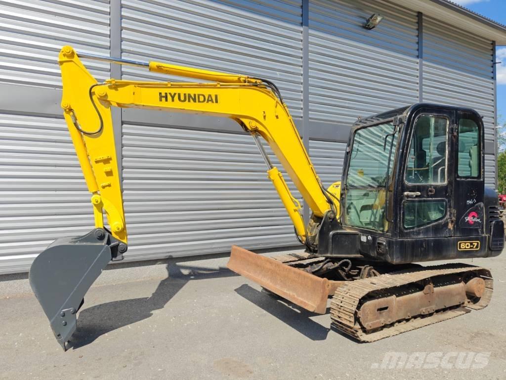 Hyundai R 60-7 حفارات صغيرة أقل من 7 طن (حفارات صغيرة)