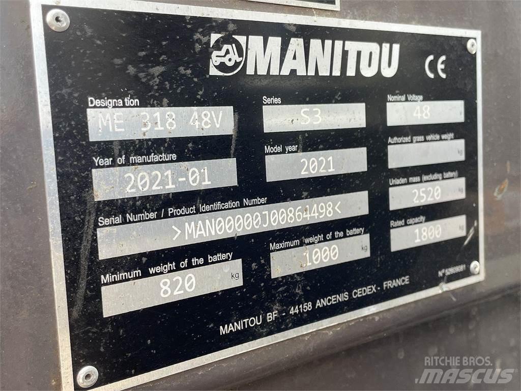 Manitou ME318 شاحنات ذات رافعات شوكية تعمل بالكهرباء