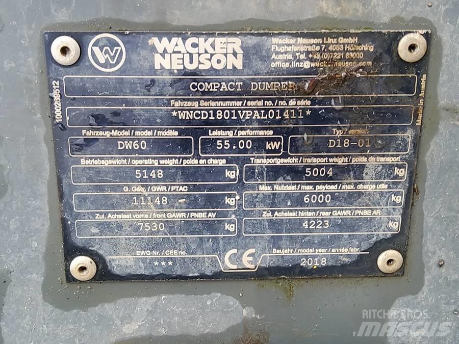 Wacker Neuson DW 60 عربات نقل قلابة للمواقع