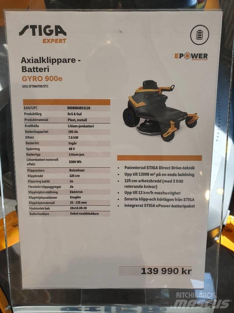 Stiga GYRO 900E DEMO ركوب الحشائش