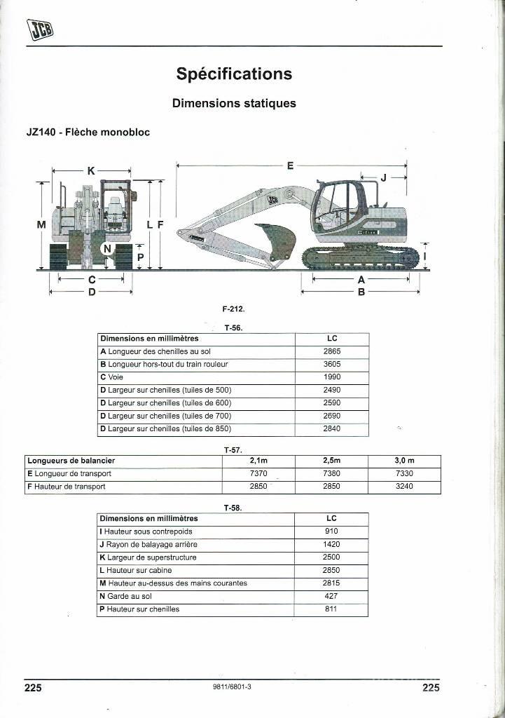 JCB JZ 140 D حفارات زحافة