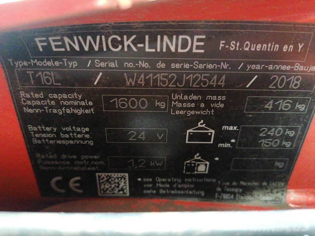 Linde T16L معدات الرفع منخفض المستوى