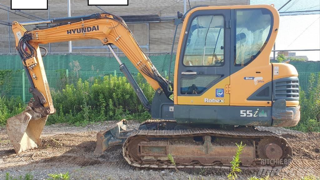 Hyundai ROBEX 55 حفارات صغيرة أقل من 7 طن (حفارات صغيرة)